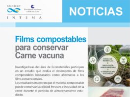 Un film compostable para conservar carne vacuna y reducir el uso de plásticos