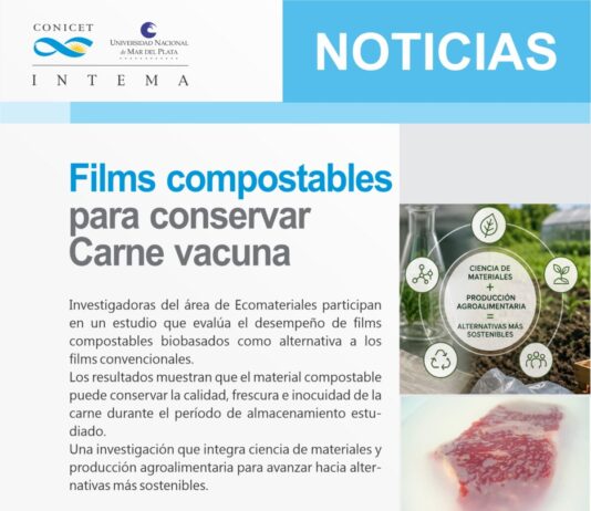 Un film compostable para conservar carne vacuna y reducir el uso de plásticos